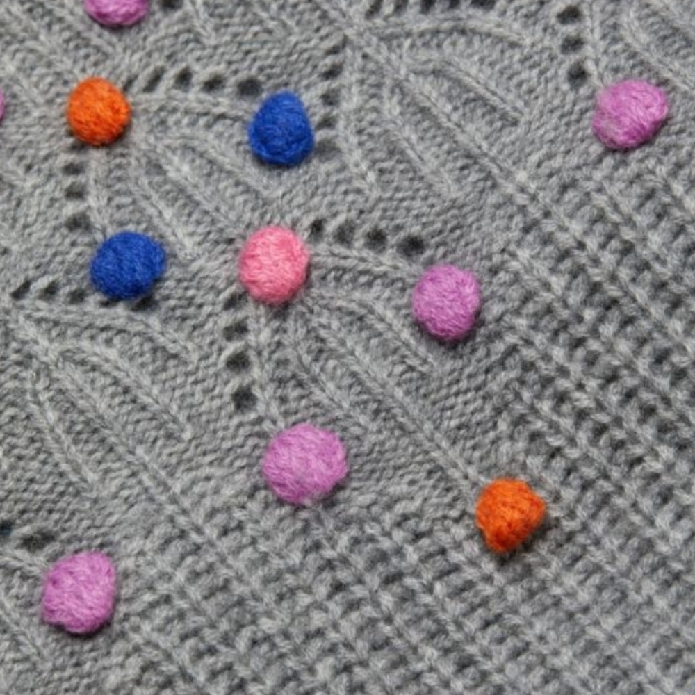 NWOT 27 Miles Malibu, Deanaa Popcorn Sweater, Size S, Heather Grey. - Picture 5 of 7